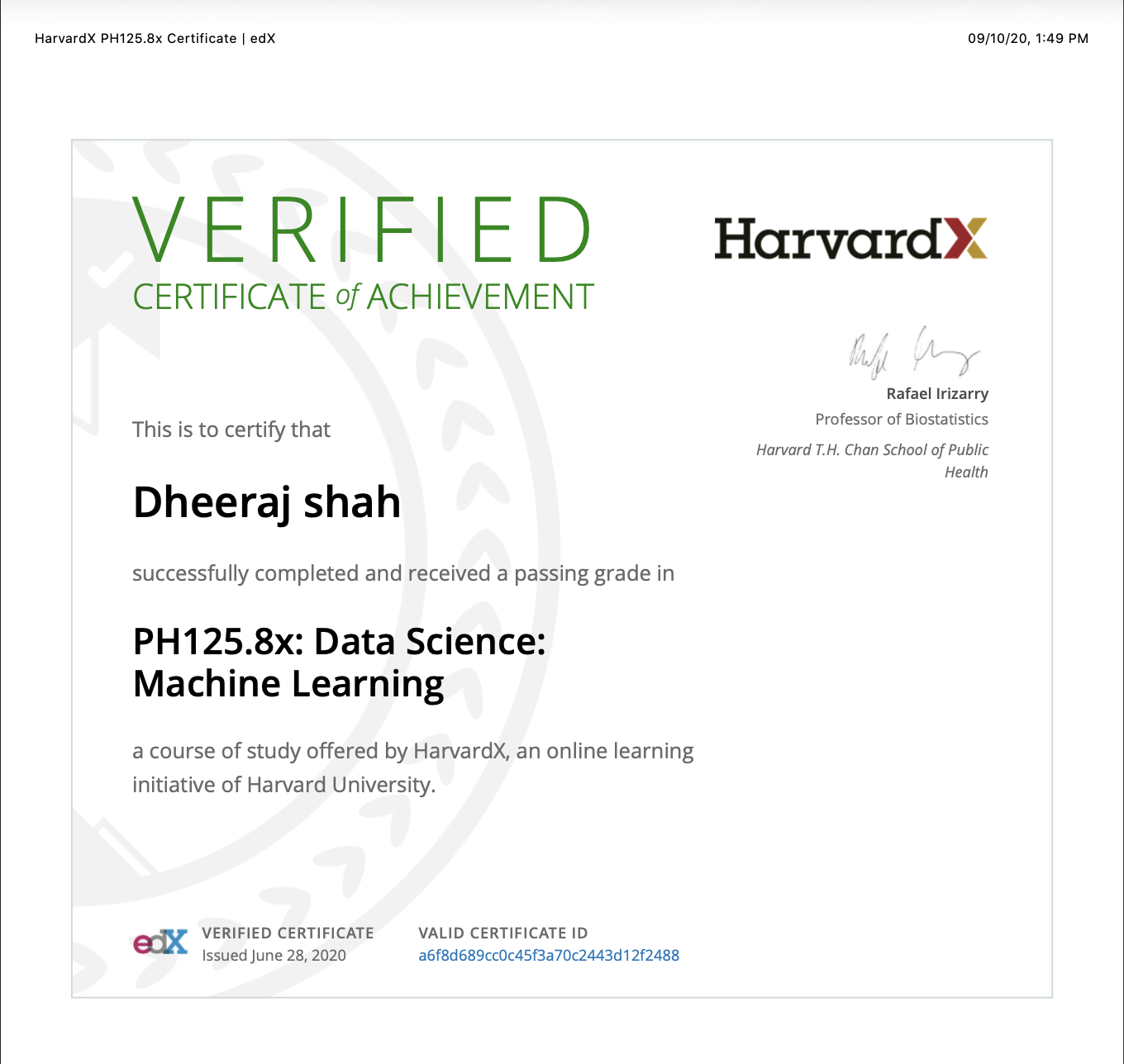 Data Science: Machine Learning