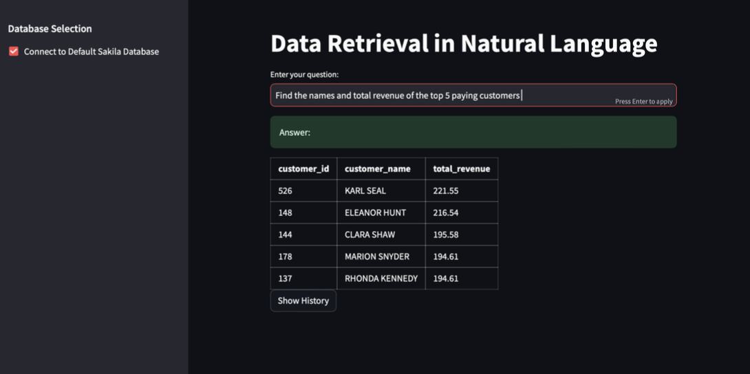 An image of the Innovative AI Approach for Efficient Data Retrieval in Natural Language project.